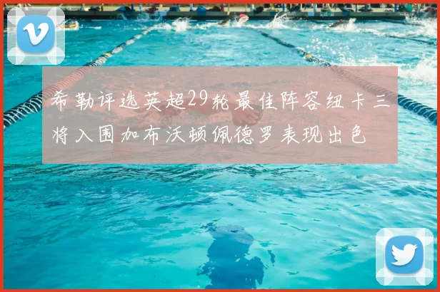 希勒评选英超29轮最佳阵容纽卡三将入围加布沃顿佩德罗表现出色